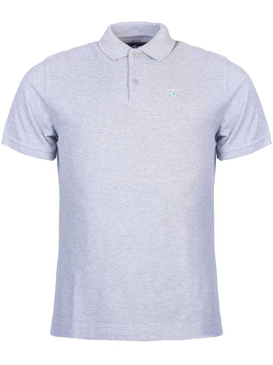 BARBOUR Sports Polo Shirt - Men's - Grey Marl