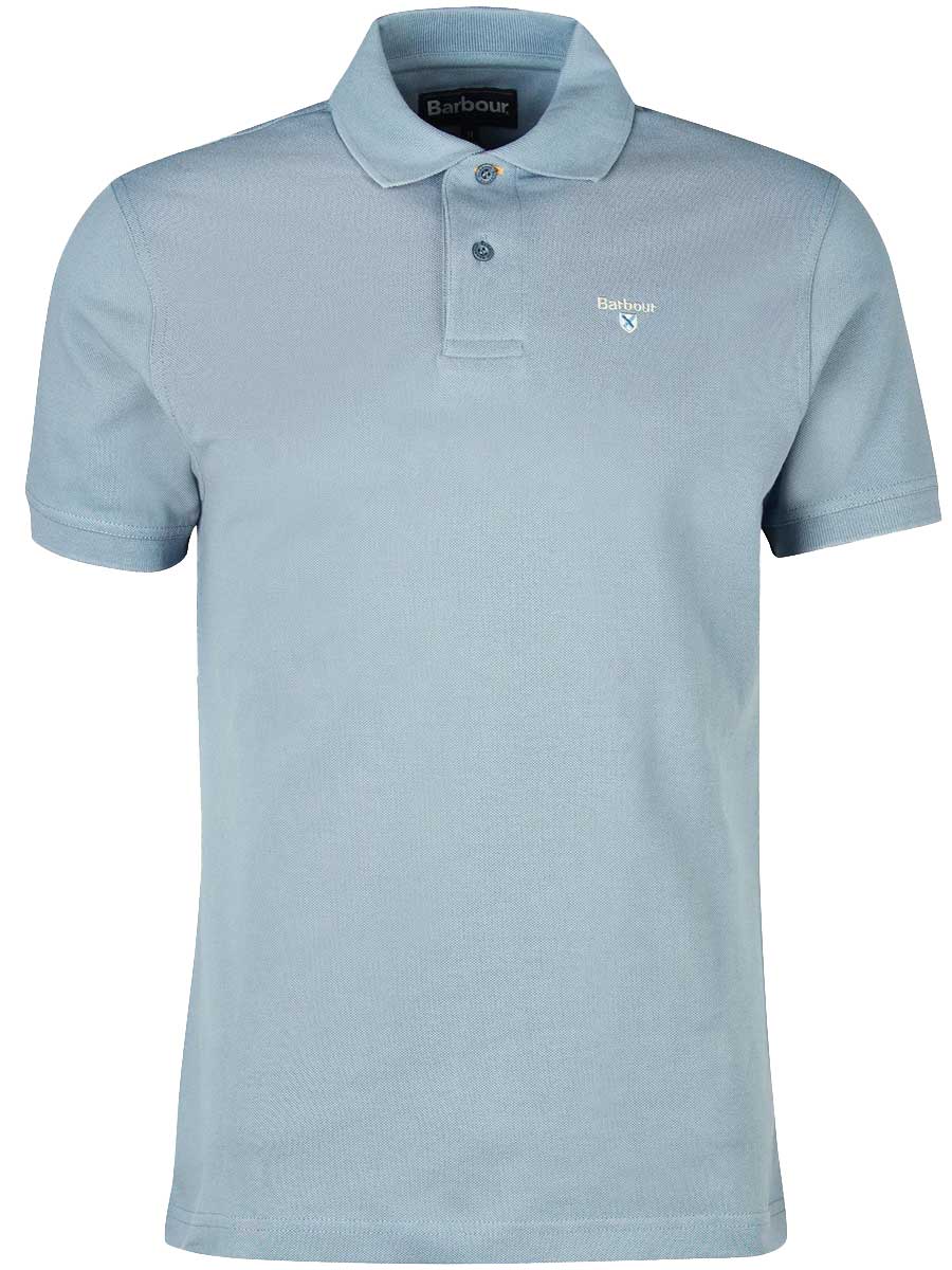 BARBOUR Sports Polo Shirt - Men's - Washed Blue