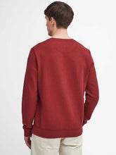 Load image into Gallery viewer, BARBOUR Sweater - Mens Prep Logo Crew Neck - Highland Red
