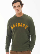 Load image into Gallery viewer, 20% OFF BARBOUR Sweater - Mens Prep Logo Crew Neck - Olive Green
