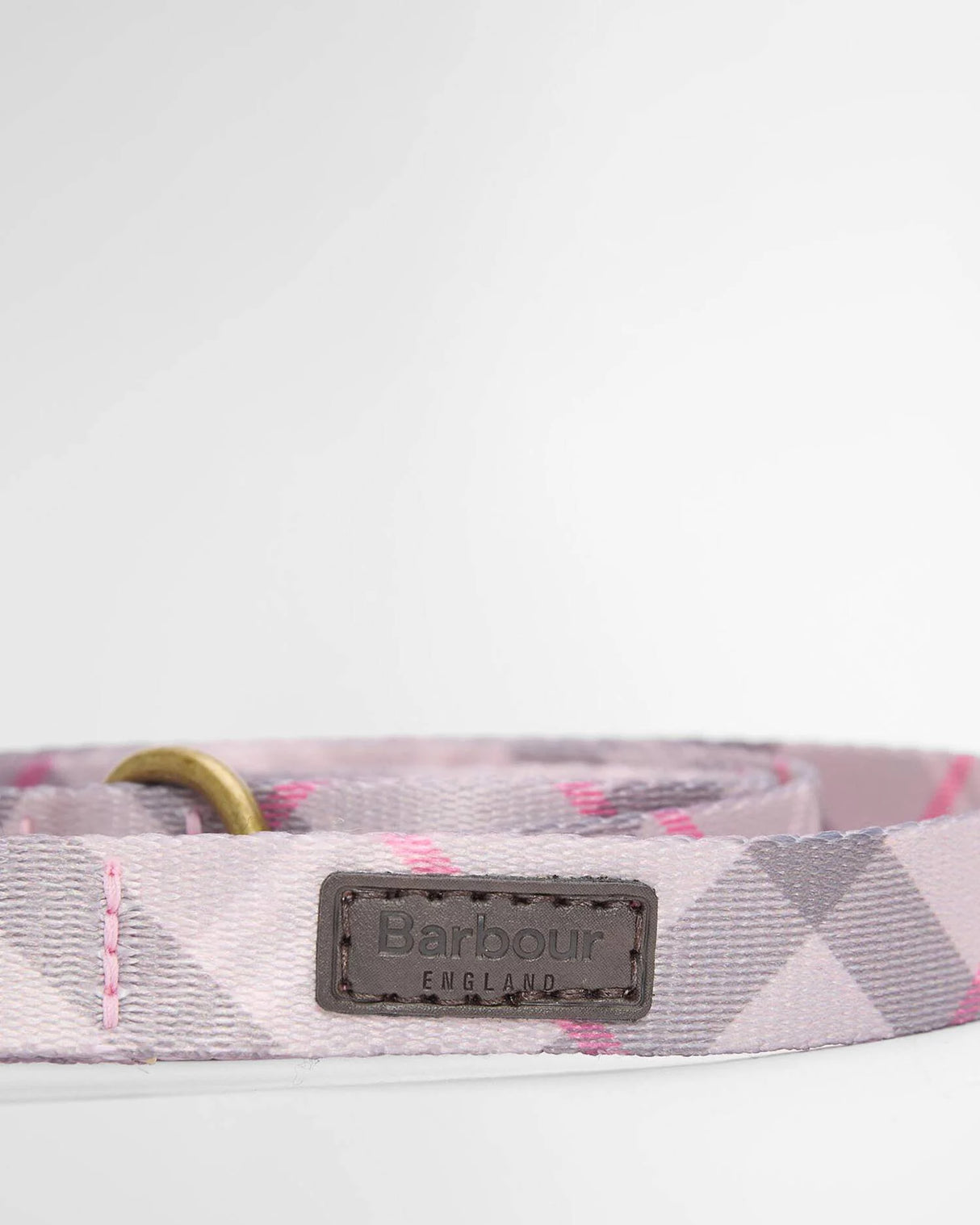 BARBOUR Tartan Printed Dog Lead - Pink Tartan