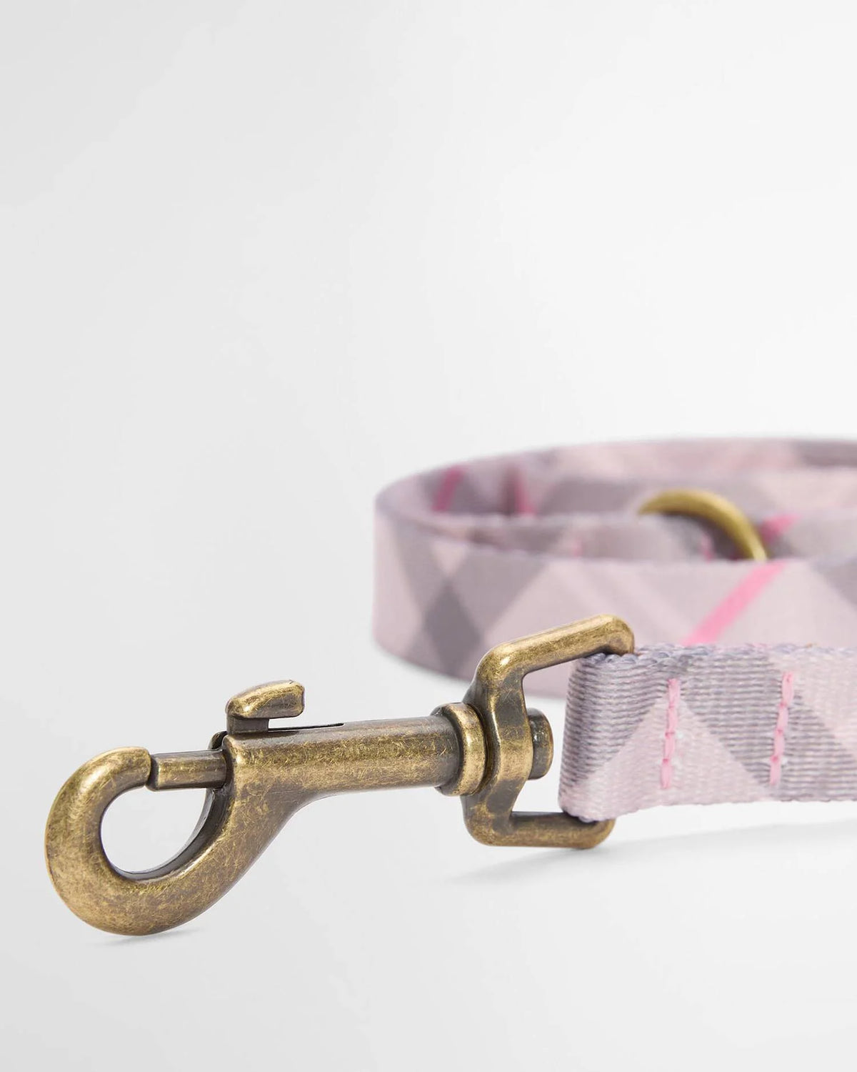 BARBOUR Tartan Printed Dog Lead - Pink Tartan