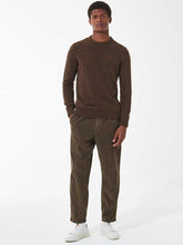 Load image into Gallery viewer, BARBOUR Tisbury Lambswool Crew Neck Pullover - Mens - Dark Sand
