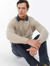Load image into Gallery viewer, BARBOUR Tisbury Lambswool Crew Neck Pullover - Mens - Stone
