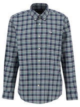 BARBOUR Turville Regular Long-Sleeved Checked Shirt - Mens - Mallard Green