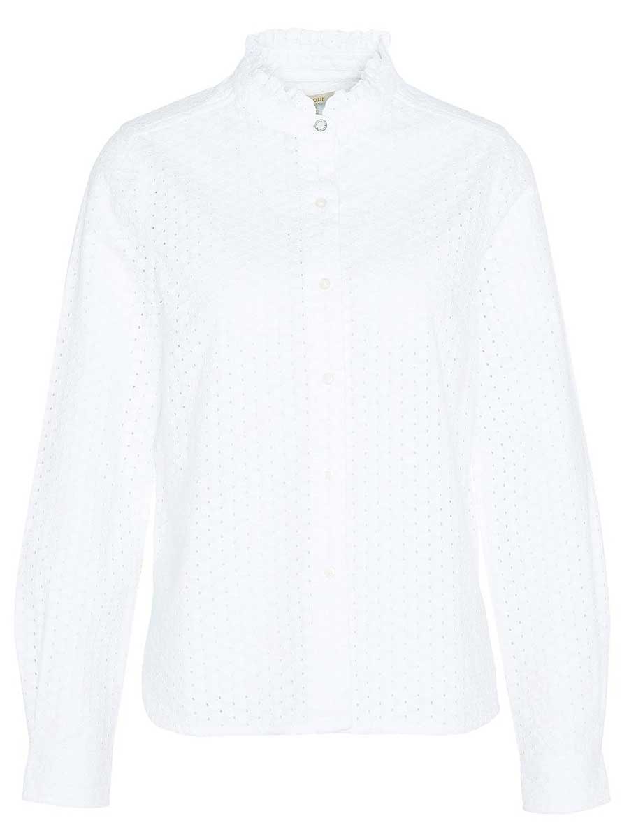 BARBOUR  Viola Broderie Shirt - Women's - Classic White