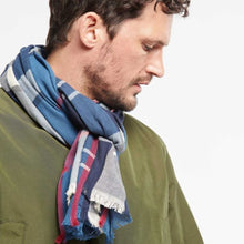 Load image into Gallery viewer, BARBOUR Walshaw Scarf - Summer Navy
