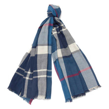 Load image into Gallery viewer, BARBOUR Walshaw Scarf - Summer Navy
