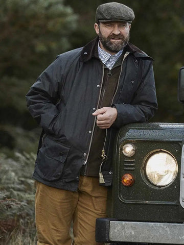 BARBOUR Beaufort Wax Jacket Mens Sage UK Chest 34