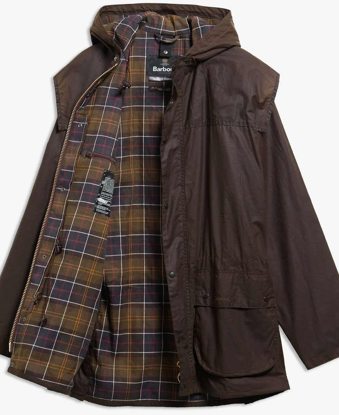 BARBOUR Classic Durham Wax Jacket - Mens  - Olive