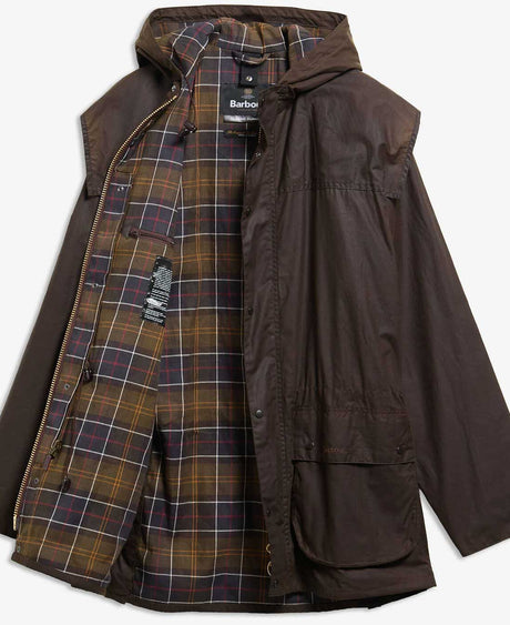 BARBOUR Classic Durham Wax Jacket - Mens  - Olive