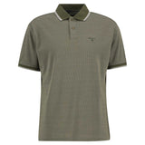 BARBOUR Weston Textured Polo Shirt - Mens - Mid Olive
