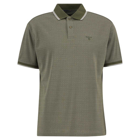 BARBOUR Weston Textured Polo Shirt - Mens - Mid Olive