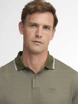 BARBOUR Weston Textured Polo Shirt - Mens - Mid Olive