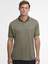 BARBOUR Weston Textured Polo Shirt - Mens - Mid Olive