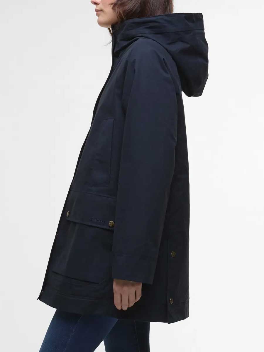 BARBOUR Winter Beadnell Waterproof Jacket - Women's - Deep Navy / Classic Tartan