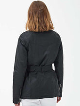 Load image into Gallery viewer, BARBOUR Winter Belted Utility Wax Jacket - Women&#39;s - Black
