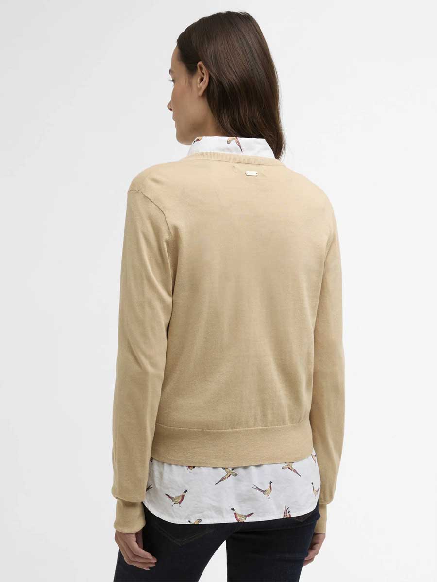 BARBOUR Wisteria Cardigan - Womens - Safari