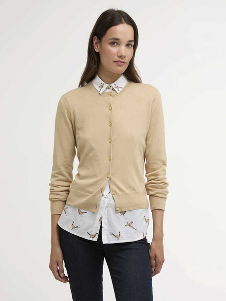 BARBOUR Wisteria Cardigan - Womens - Safari