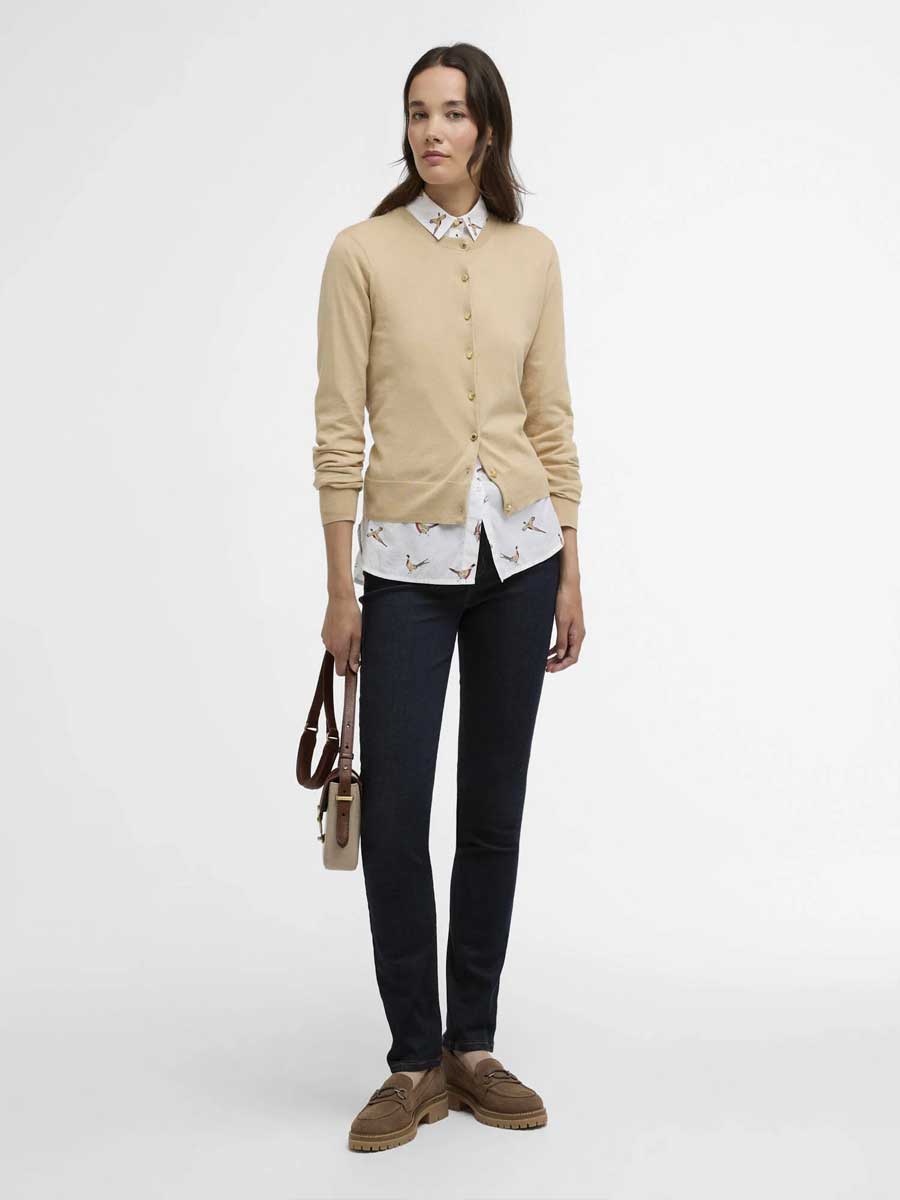 BARBOUR Wisteria Cardigan - Womens - Safari