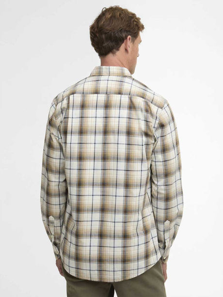 BARBOUR Witton Checked Regular Shirt - Mens - Whisper White