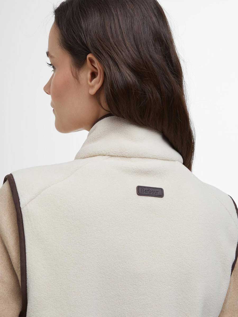 BARBOUR Women's Colton Country Fleece Gilet - Pearl