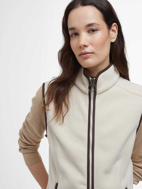 BARBOUR Women's Colton Country Fleece Gilet - Pearl