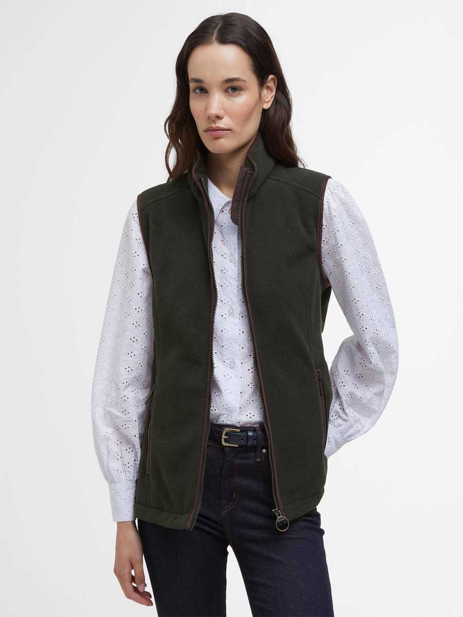 BARBOUR Women's Colton Country Fleece Gilet - Sage
