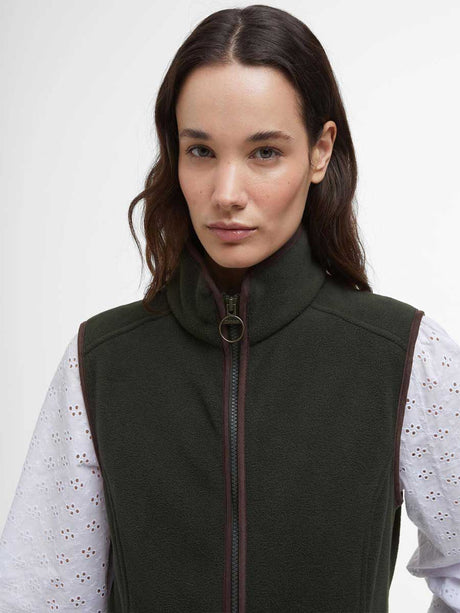 BARBOUR Women's Colton Country Fleece Gilet - Sage