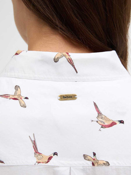 BARBOUR Women's Safari Long-Sleeved Shirt - Pheasant Print