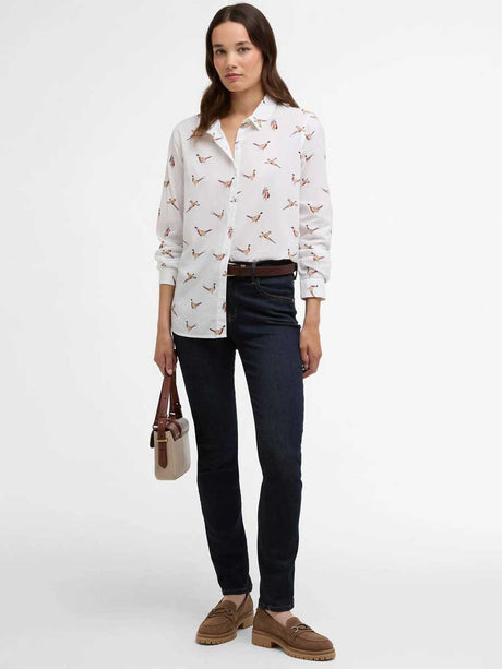 BARBOUR Women's Safari Long-Sleeved Shirt - Pheasant Print