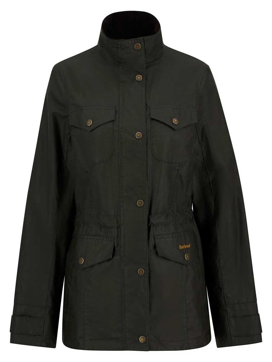 BARBOUR Women's Summer Sapper Waxed Jacket - Archive Olive / Ancient