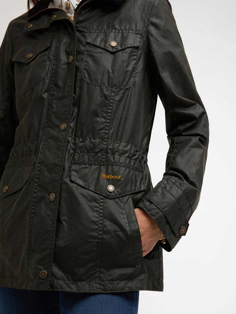 BARBOUR Women's Summer Sapper Waxed Jacket - Archive Olive / Ancient