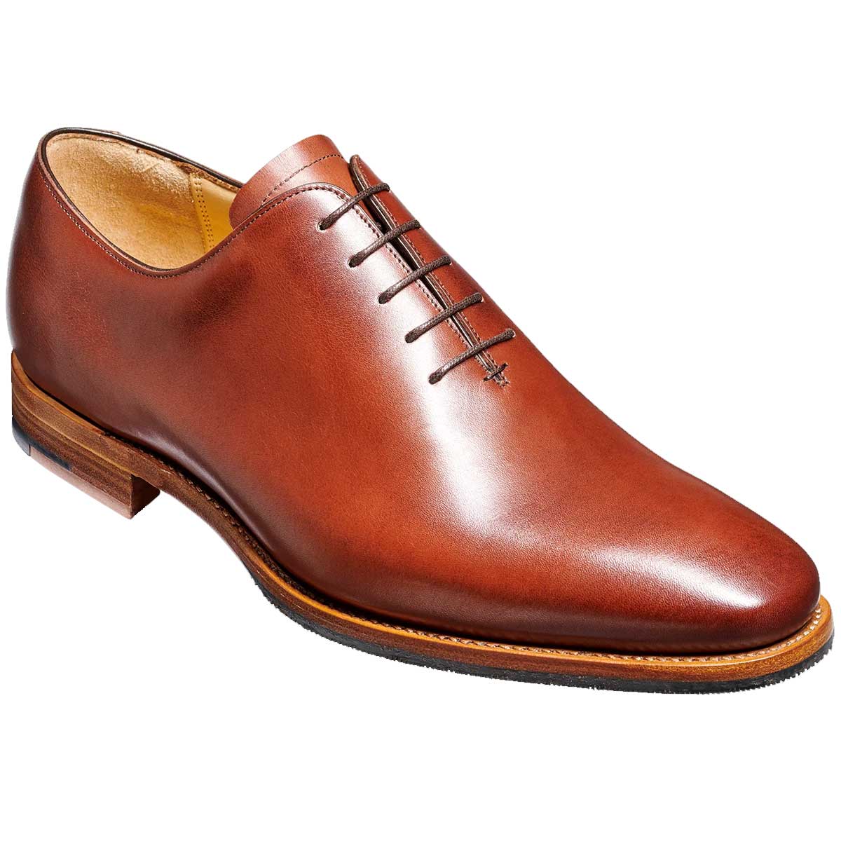 BARKER Armstrong Shoes - Mens Whole Cut Oxford - Chestnut Calf