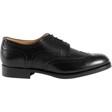 BARKER Athlone Shoes – Mens Oxford – Black Deer Calf