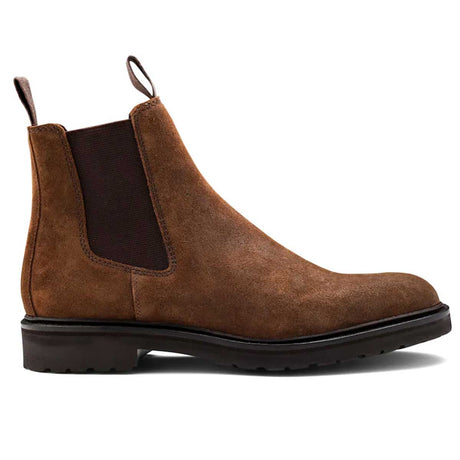 BARKER Camborne Xtra Lite Chelsea Boots - Mens - Brown Waxy Suede Barker Shoes
