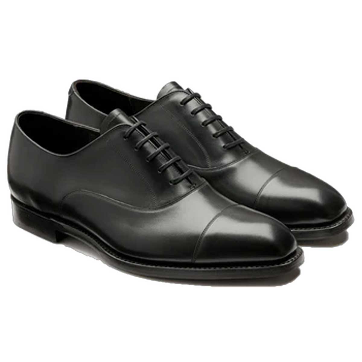 BARKER Chester Shoes - Mens Oxford - Black Calf