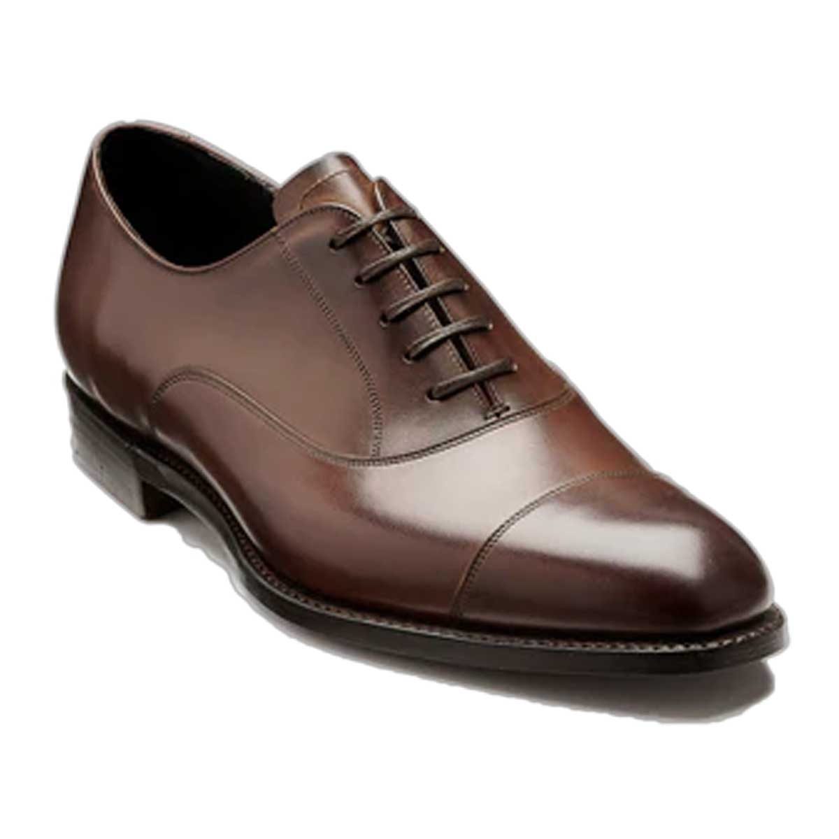 BARKER Chester Shoes - Mens Oxford - Dark Walnut Calf