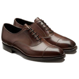 BARKER Chester Shoes - Mens Oxford - Dark Walnut Calf