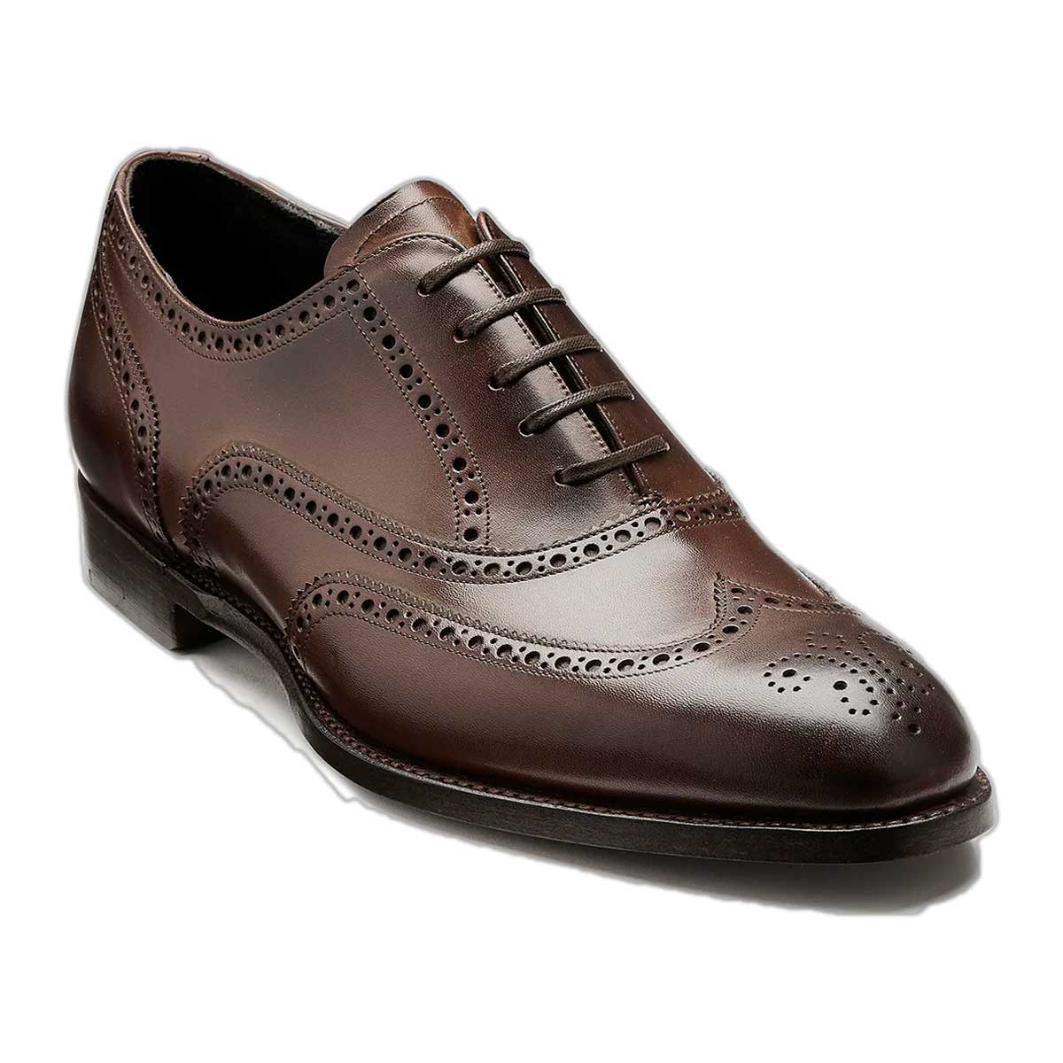 BARKER Gloucester Shoes - Mens Oxford - Dark Walnut Calf