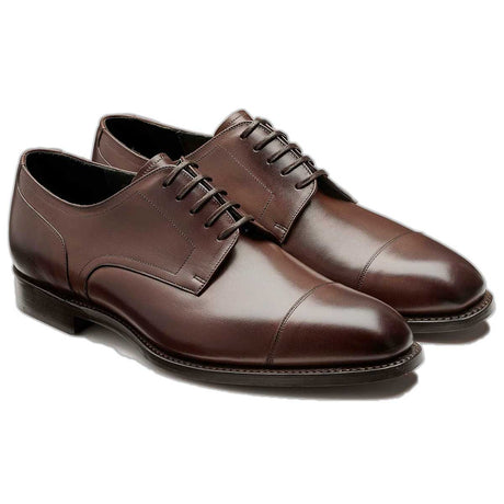 BARKER Hertford Shoes - Mens Oxford - Dark Walnut Calf