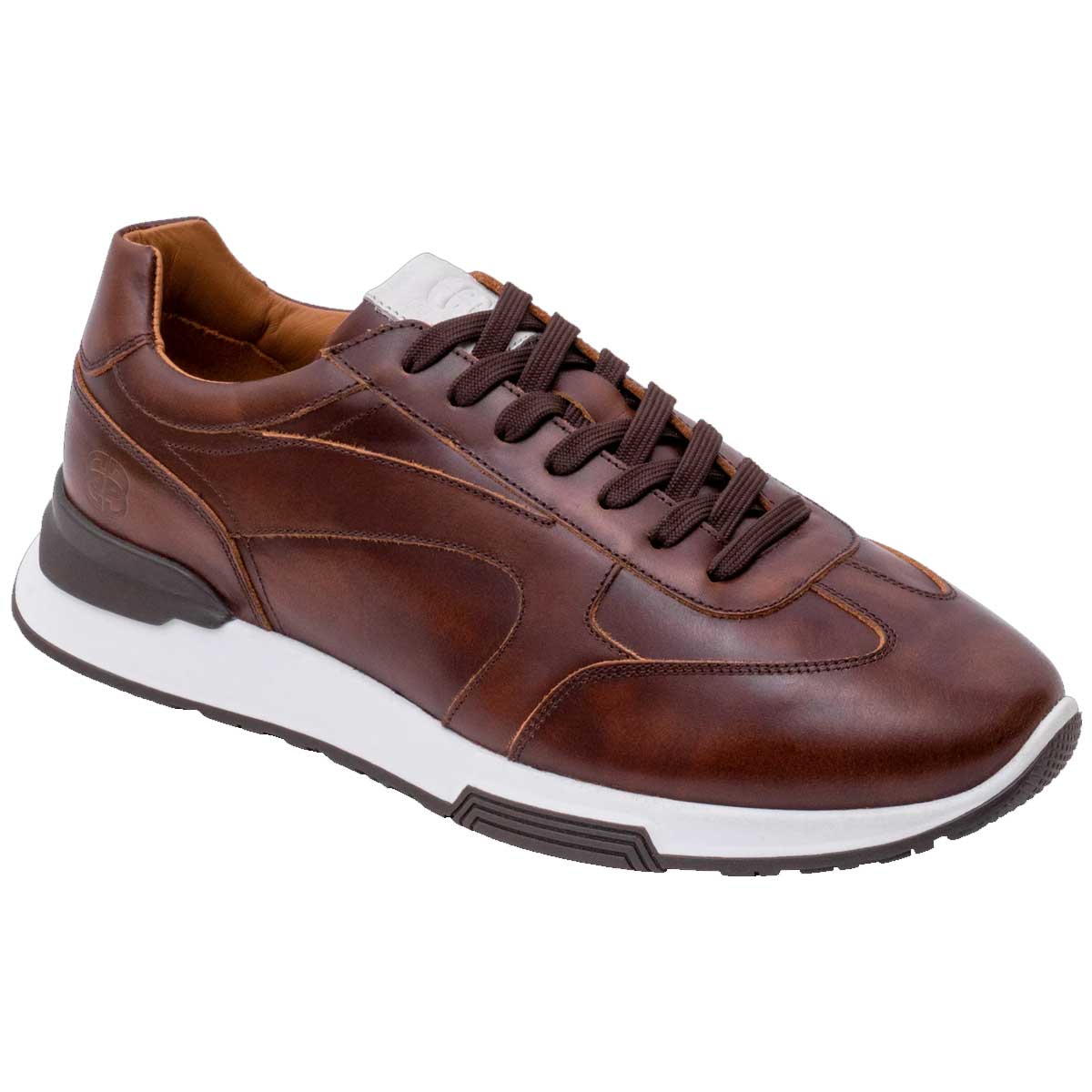 BARKER Hill Trainers - Mens - Brown Antique