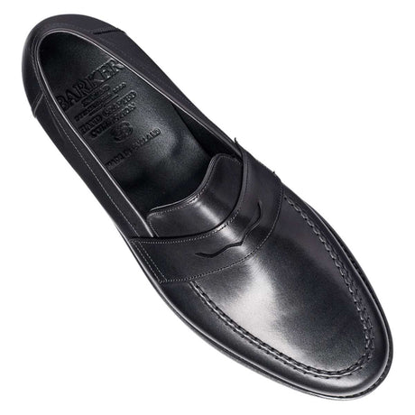 BARKER Jevington Shoes - Mens Loafers - Black Calf