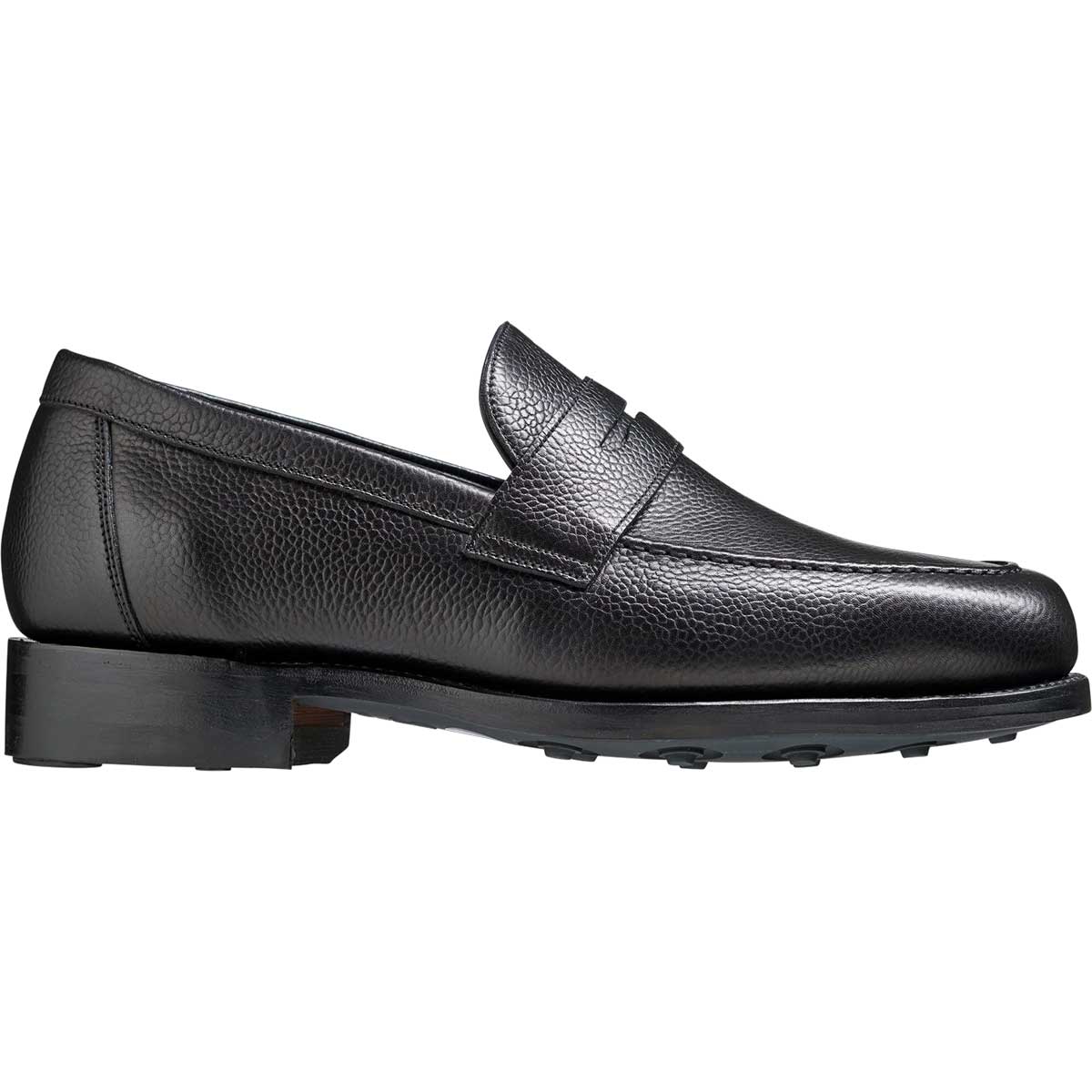 BARKER Jevington Shoes - Mens Loafers - Black Grain