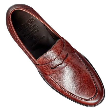 BARKER Jevington Shoes - Mens Loafers - Cherry Grain