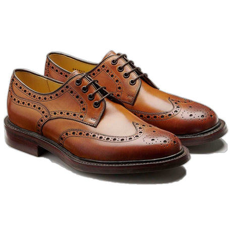 BARKER Kendall Shoes - Mens Brogues - Cedar Calf