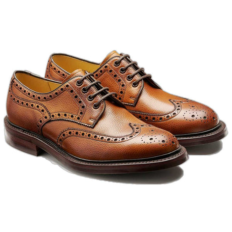 BARKER Kendall Shoes - Mens Brogues - Cedar Grain
