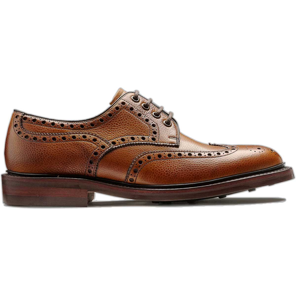 BARKER Kendall Shoes - Mens Brogues - Cedar Grain