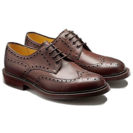 BARKER Kendall Shoes - Mens Brogues - Cherry Grain