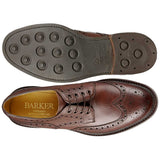BARKER Kendall Shoes - Mens Brogues - Chocolate Grain
